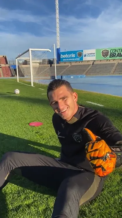 Sebastián Jurado en su primera práctica con el Juárez (IG Juárez)
