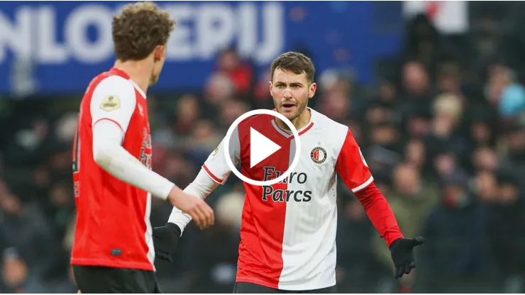 Santi Giménez marcó para el Feyenoord ante PSV.