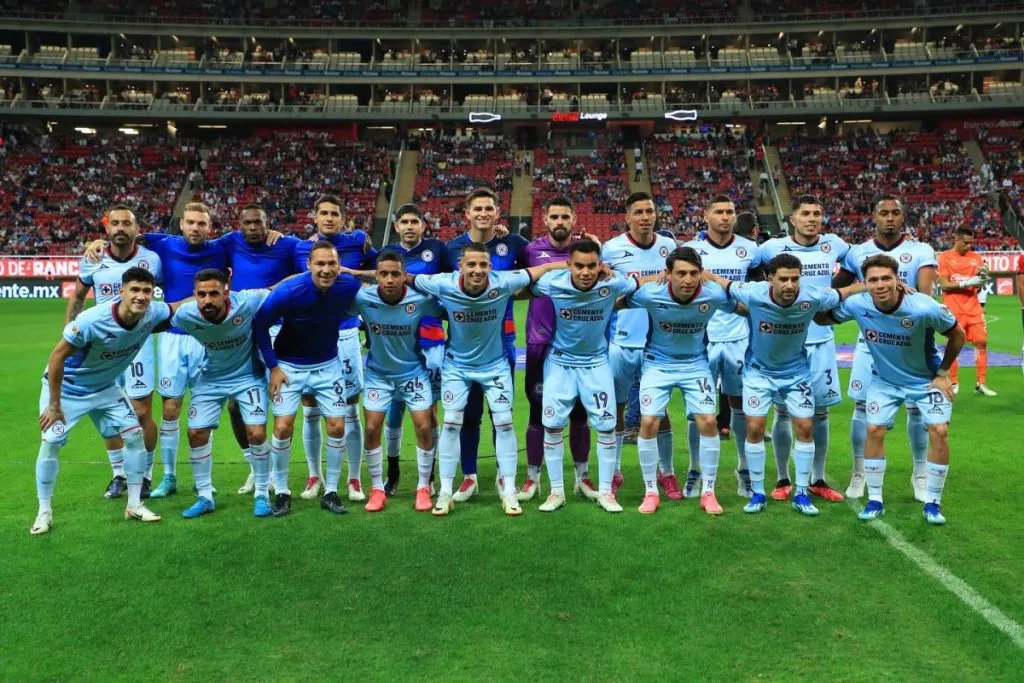 Parte del plantel de Cruz Azul que disputó el Apertura 2023.