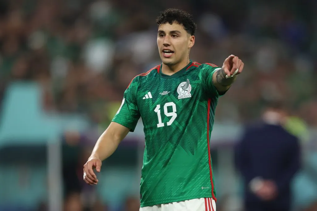 Jorge Sánchez en un partido con México (Getty)