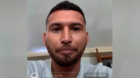 Escobar hizo un breve live.