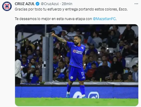 La Máquina despidió a Escoboza. (@CruzAzul)