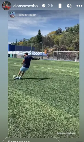 Historia que publicó Escoboza en su  cuenta de Instagram