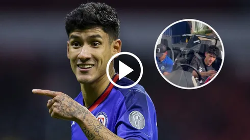 Uriel Antuna y su extravagante y lujoso coche.