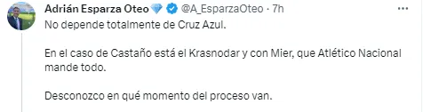 Otra limitación para el no registro de Kevin Mier. (@A_esparzaoteo)