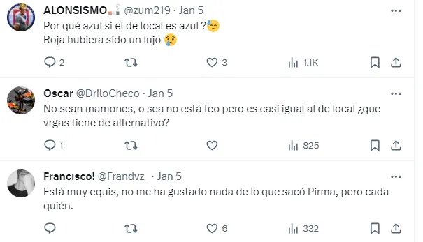 Reacciones negativas al uniforme de Cruz Azul