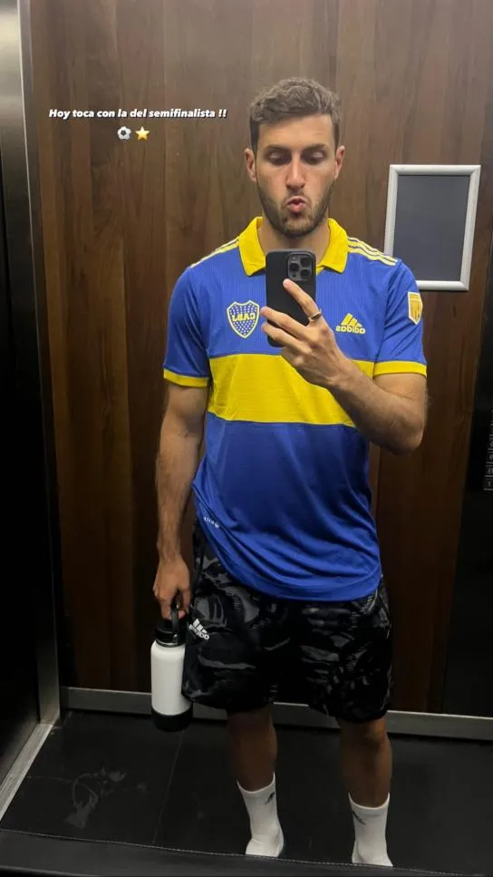 Santi Giménezha presumido su amor por Boca. (Foto: &nbsp;@sant.gimenez)