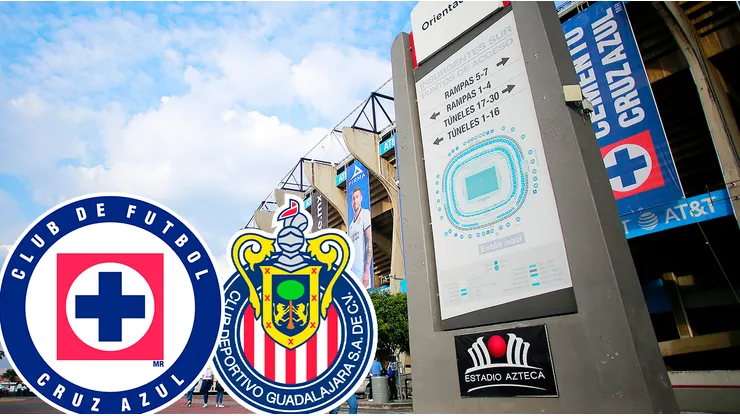 Cruz Azul juega contra Chivas en el Azteca.