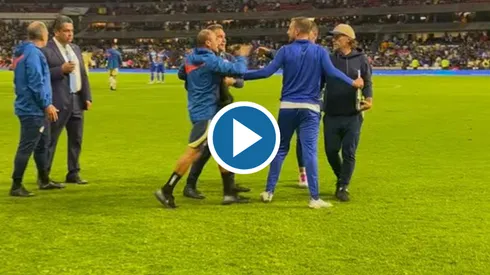 Penoso momento se vivió al final del Clásico Joven.