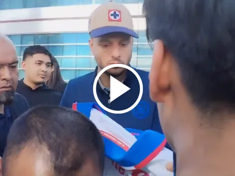 Martín Anselmi estuvo entre los aficionados de Cruz Azul