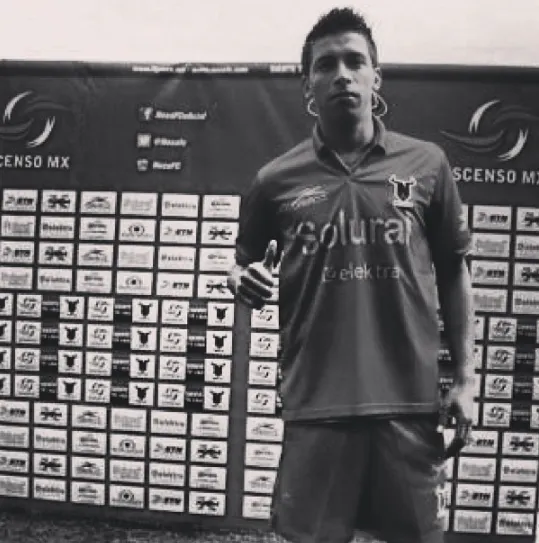 Sepúlveda en una foto cuando jugaba en el ya desaparecido Ascenso MX