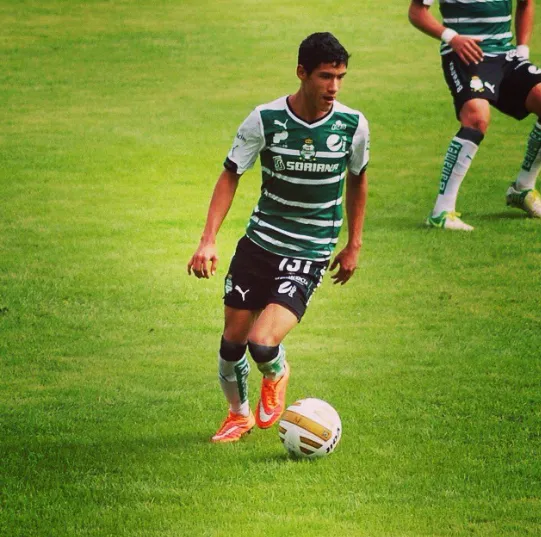 Antuna en la cantera del Santos Laguna