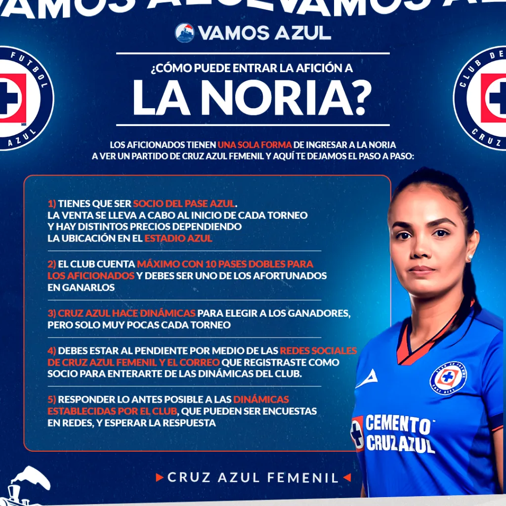 Así puedes ir a un patido de Cruz Azul Femenil (Vamos Azul)