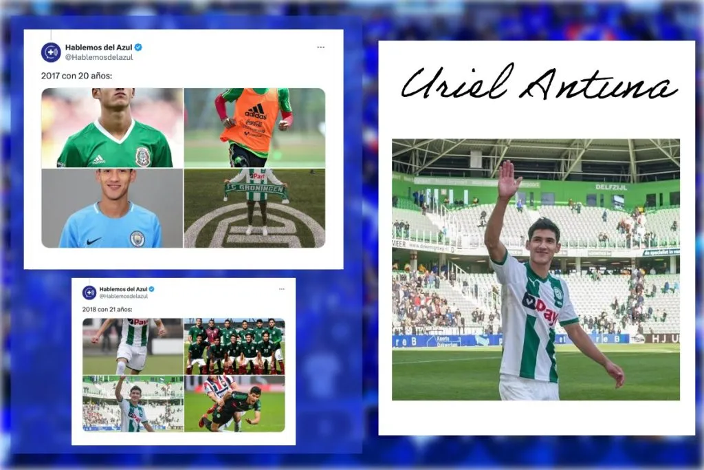 La evolución de Uriel Antuna en Instagram.