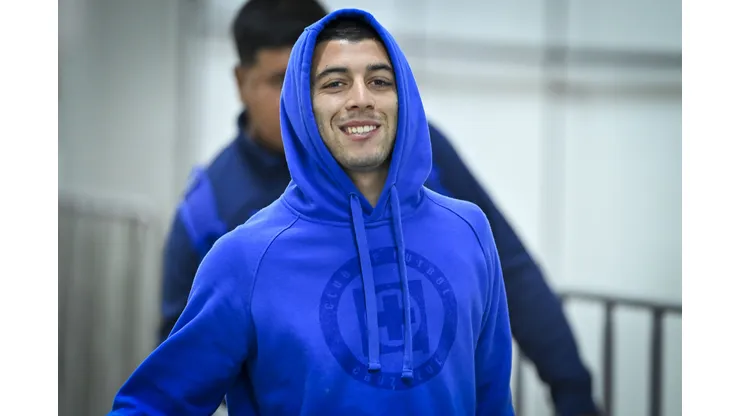 Ciudad de México a 24 de Febrero de 2024. Erik Lira durante el partido correspondiente a la jornada 8 del torneo Clausura 2024 de la Liga BBVA MX, entre las Águilas del América y la Máquina Celeste del Cruz Azul, realizado en el Estadio Azteca. Foto: Imago7/ /Etzel Espinosa