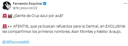 ¿Néstor Araujo a Cruz Azul?