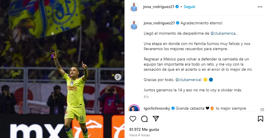 Despedida de Cabecita del América