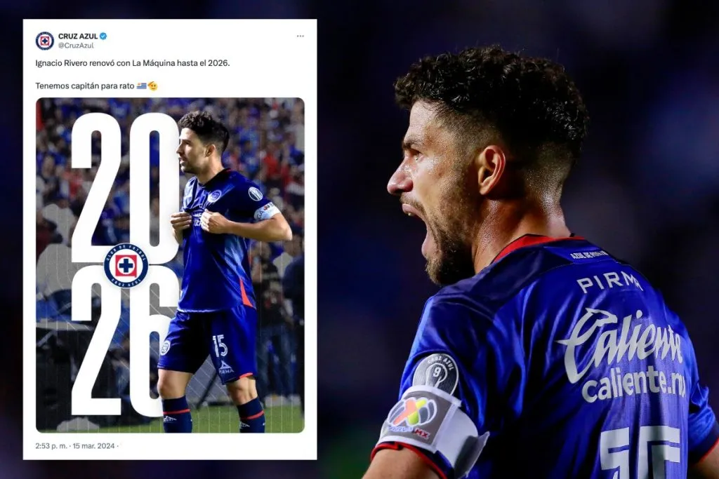 Ignacio Rivero, capitán de Cruz Azul.
