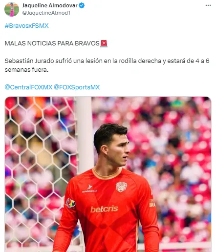 Jurado causa baja en Juárez. (Twitter: @Jacquelinealmod1)