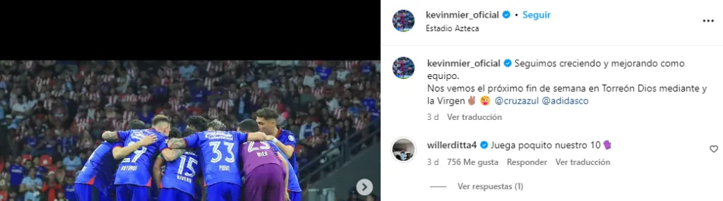 Reacción de Willer Ditta a Kevin Mier