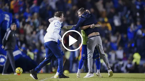 Así festejó Martín Anselmi los goles de Cruz Azul ante Chivas