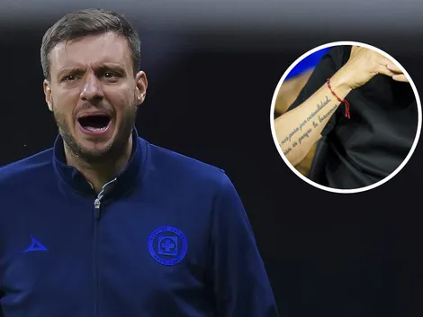 El tatuaje de Martín Anselmi que da que hablar en Cruz Azul