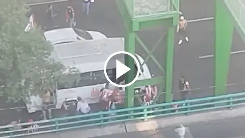 La violencia se presentó en los alrededores del Estadio Azteca.