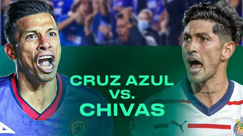 Cruz Azul se mide a las Chivas del Guadlajara.