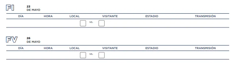 Calendario del Clausura 2024 para la Final. (Foto: Liga MX)