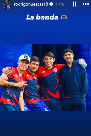 La última publicación de Huescas en redes sociales