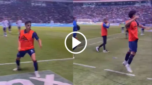 Faravelli y su reacción eufórica al penal.