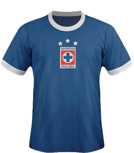 Playera de Cruz Azul con tres estrellas