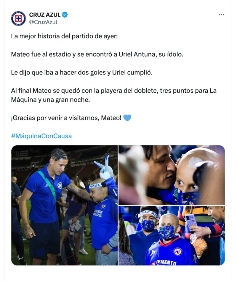 Mateo, el pequeño GRAN aficionado de Cruz Azul.