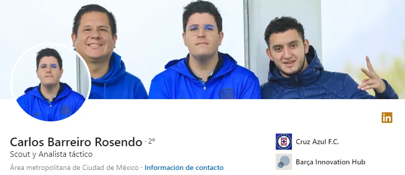 Carlos Barreiro llegó a Cruz Azul para el Clausura 2024. (Foto: Linkedin)