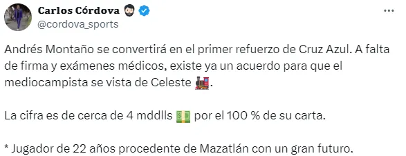 Información de Carlos Córdova