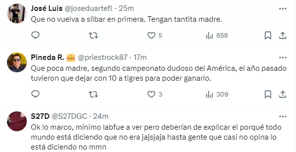 Reacciones de la afición del América (X liga BBVA)