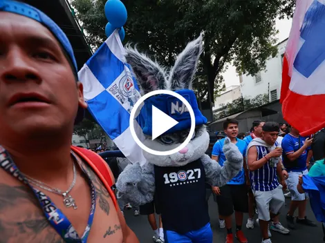 Así recibieron los fanáticos el autobús de Cruz Azul