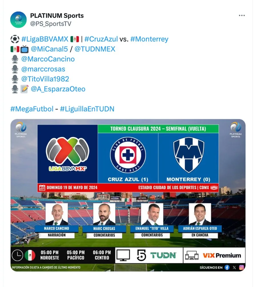 Imagen de PLATINUM Sports.