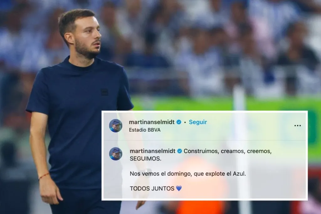 Martín Anselmi, DT de Cruz Azul.