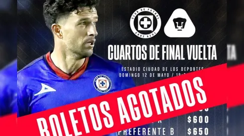 BOLETOS AGOSTADOS – Cruz Azul vs. Pumas