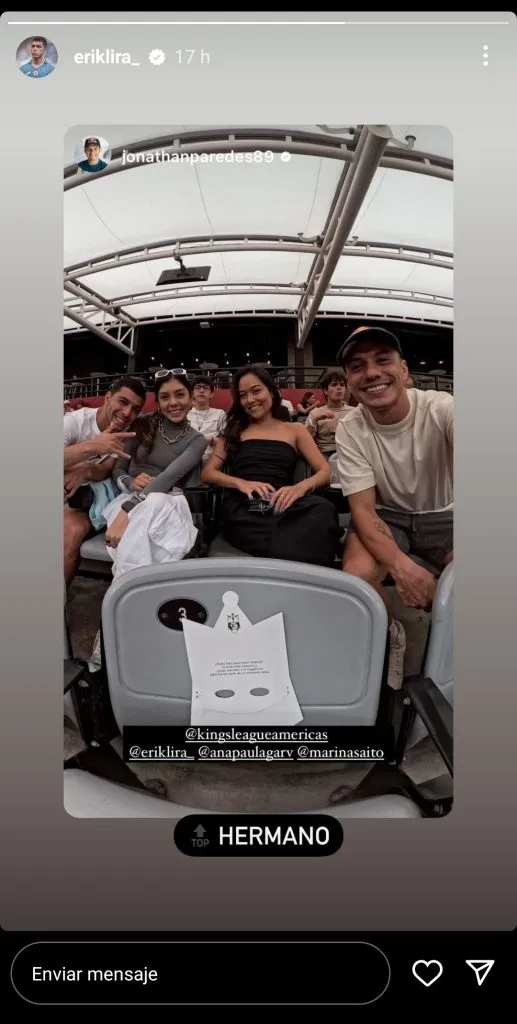 Erik Lira volvió al Estadio Azteca para ver la Kings League Américas