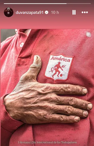 La última publicación de Duván Zapata