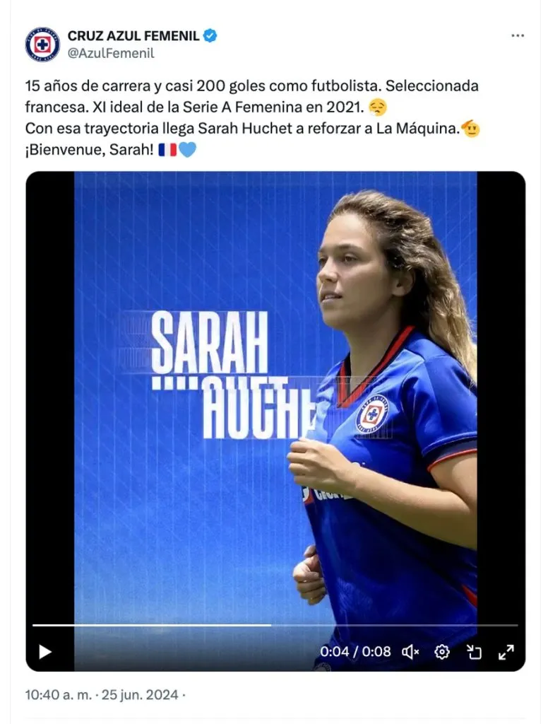 Sarah Huchet es una mediocampista francesa con una importante trayectoria.