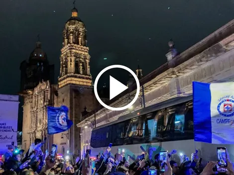 Así fue el increíble recibimiento a Cruz Azul en Zacatecas