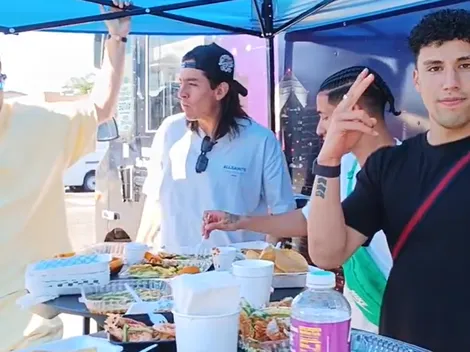 Antuna y Sánchez fueron pillados comiendo tacos