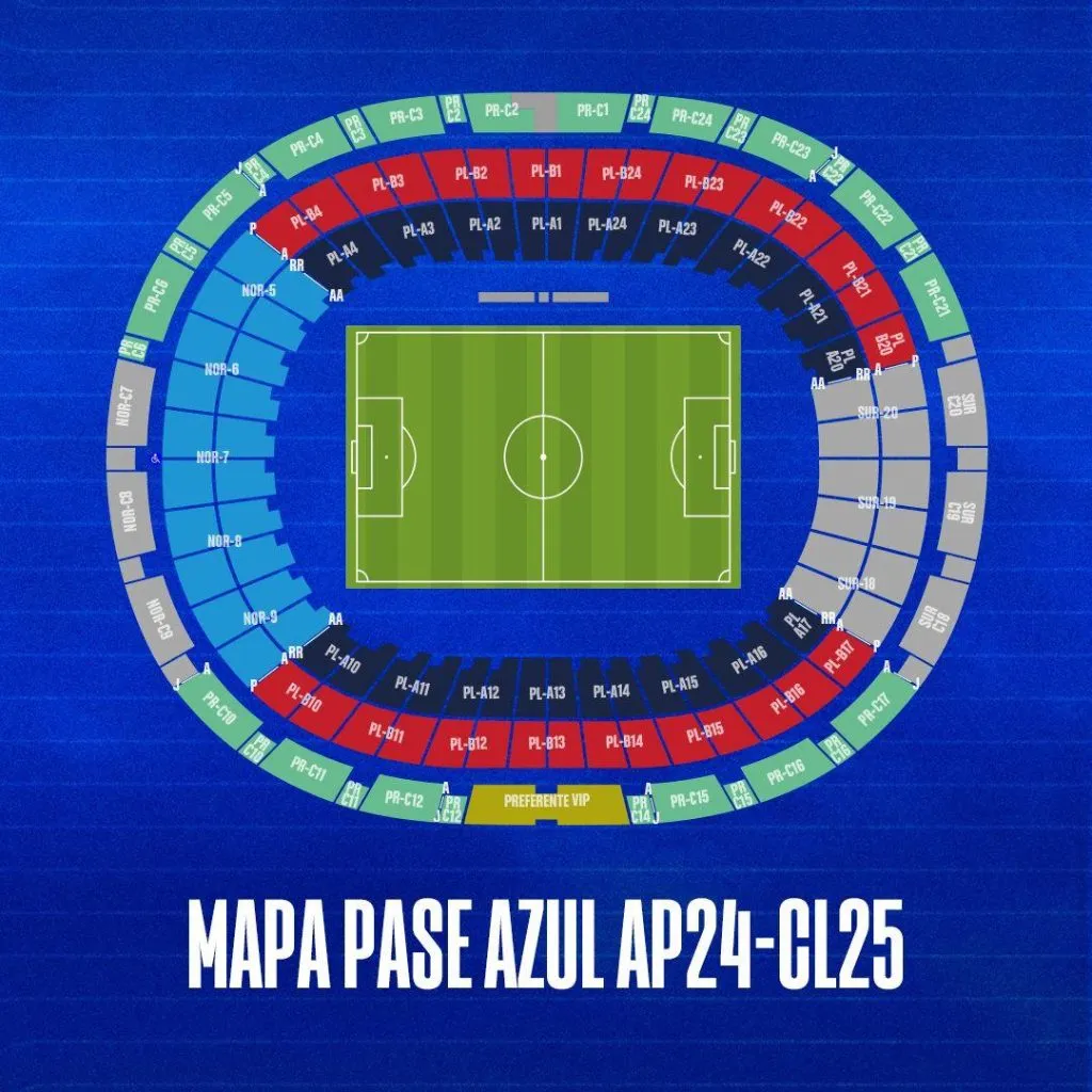 Salió a la venta el Pase Azul para la temporada 2024/25. (Cruz Azul Oficial)