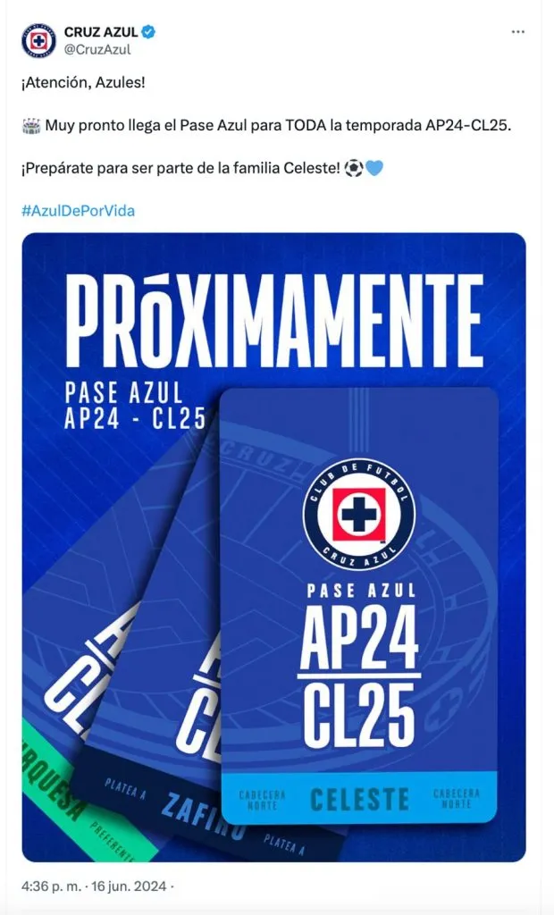Pase Azul – Temporada 2024-25