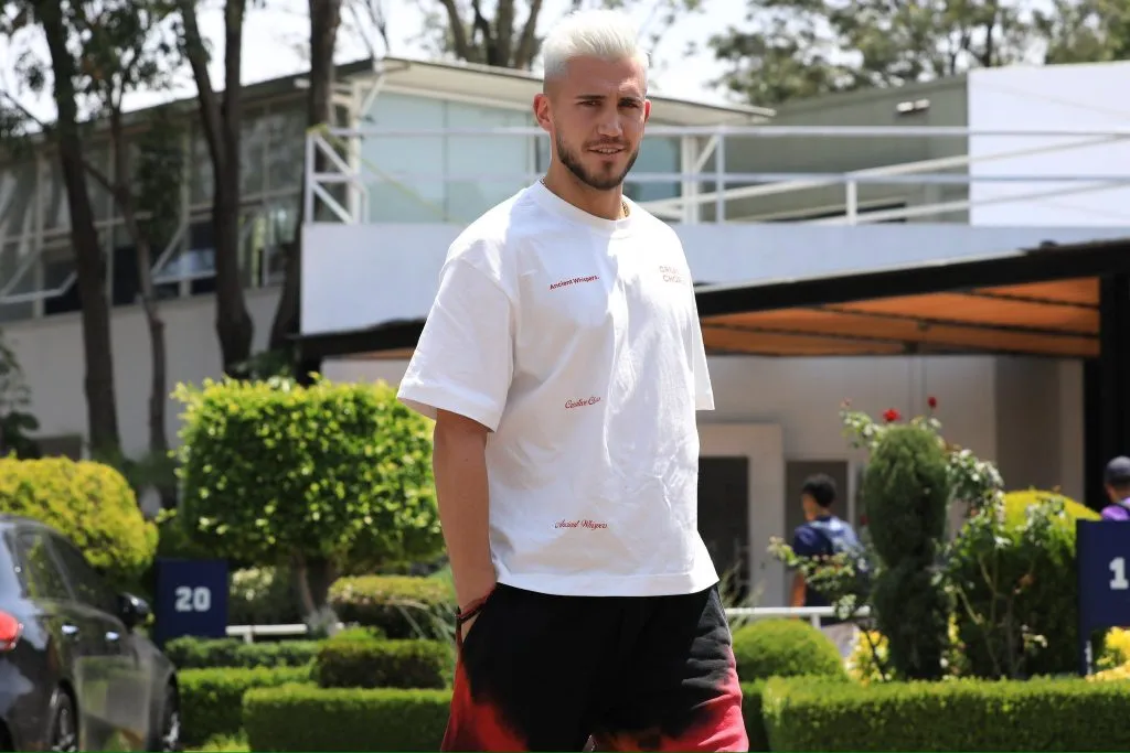 Gonzalo Piovi en la vuelta a las prácticas (Cruz Azul)