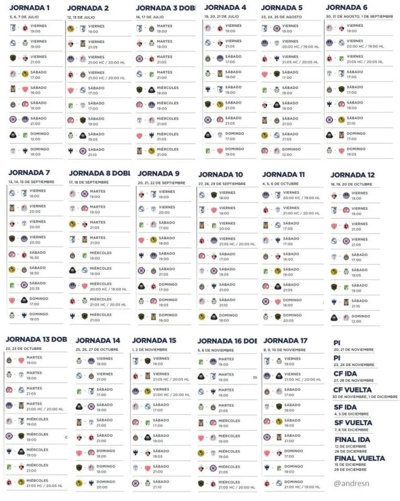 Se confirmó el calendario de Cruz Azul para el Apertura 2024 (Oficial Liga MX)