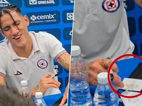 La curiosa reacción de Uriel Antuna con el escudo del América